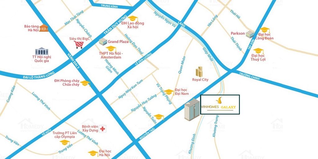 Vị trí Vinhomes Galaxy